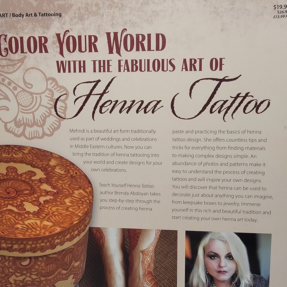 Teach Yourself‎ Henna Tattoo Book Beginner Guide Designs Techniques - Picture 7 of 13